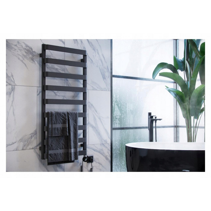 Excellent Meteor Grzejnik Łazienkowy 85x50 Czarny