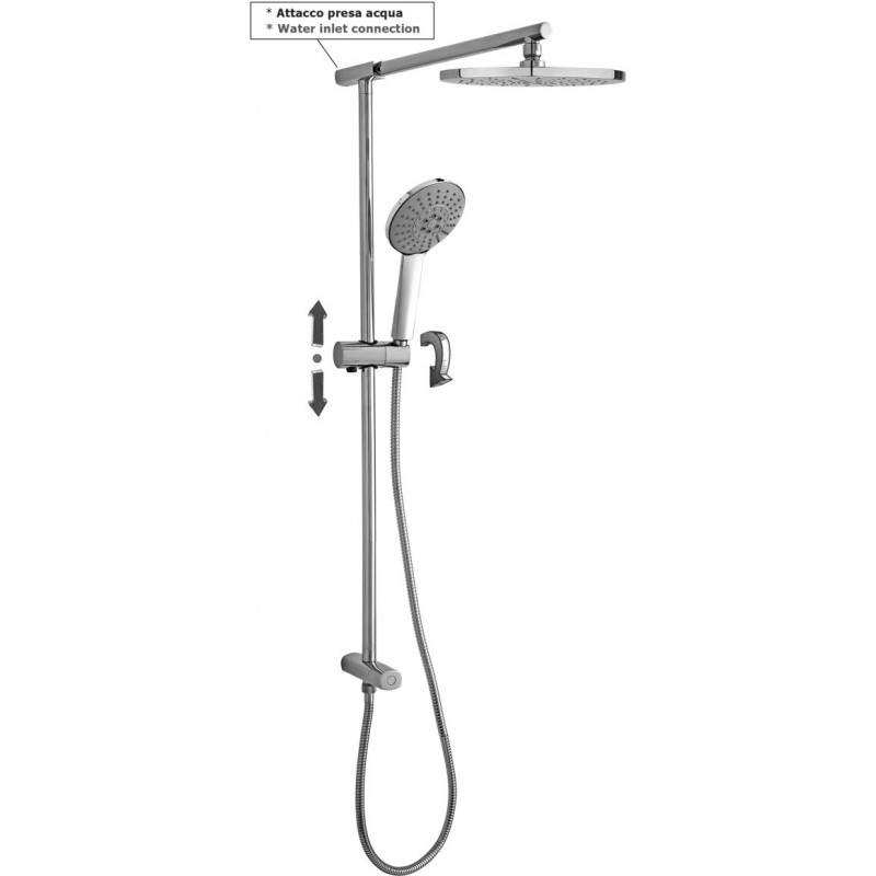 Kolumna natryskowa z wejściem podtynkowym UP