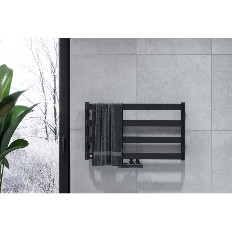 Meteor Grzejnik Wannowy 460x800 Czarny