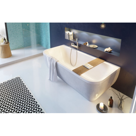 Arana Wanna Do Ściany 180X85 Biała