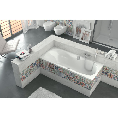 Canyon II Wanna 170X75Biała+Rączki Chrom