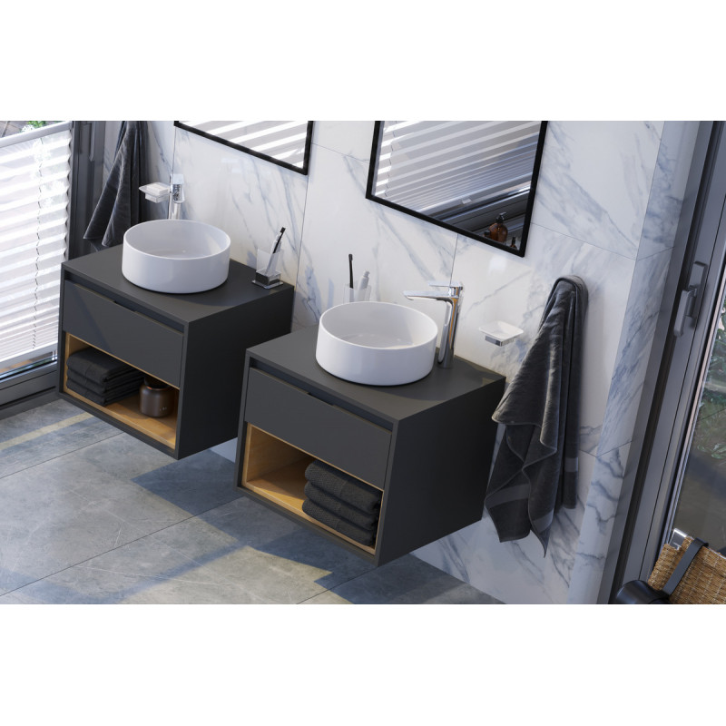 Ovia 35 Umywalka N/B 37x37 Biała