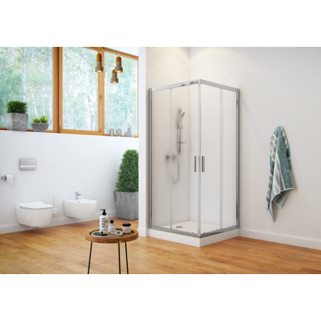 Forma brodzik Kw. Kompakt 80X80 Biały