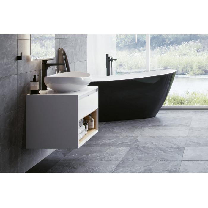 Excellent Keria Bateria Umywalkowa Wysoka Czarna