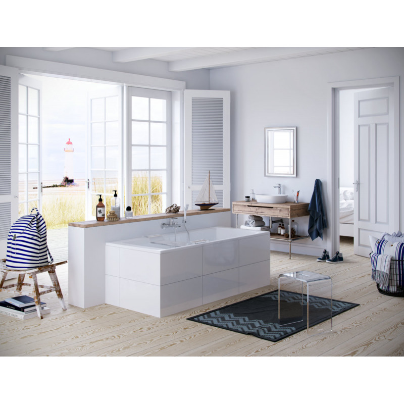 Zen Stołek Akrylowy Przeźroczysty