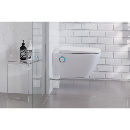 Riko Szczotka Wc Wisząca Chrom-Szkło