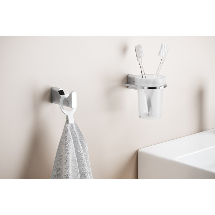 Excellent Kobo Kubek Wiszący Szklany Chrom-Szkło