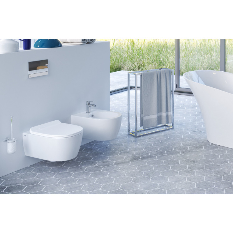 Kobo Szczotka Wc Wisząca Chrom-Szkło