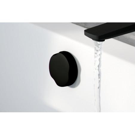 Simple Przelew Wannowy Automat.57 Czarny