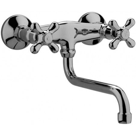 Paffoni Iris Bateria umywalkowa ścienna Chrom