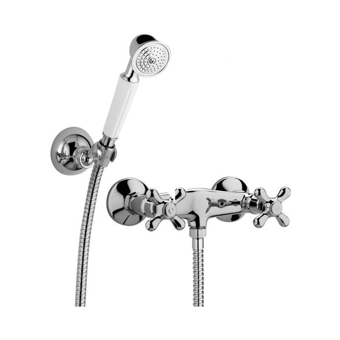 Paffoni Iris Bateria natryskowa ścienna Chrom