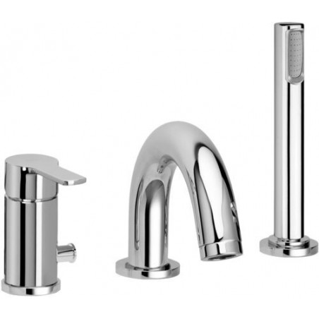 Paffoni Red Bateria wannowa 4-otworowa Chrom