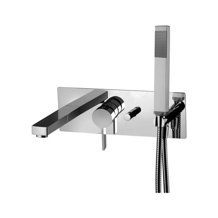 Paffoni Rock Bateria wannowa podtynkowa Chrom