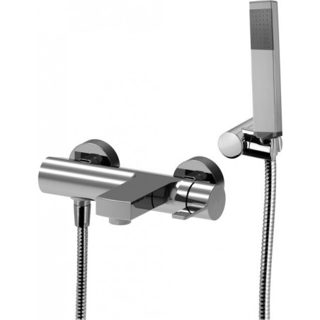 Paffoni Rock Bateria wannowa ścienna Chrom