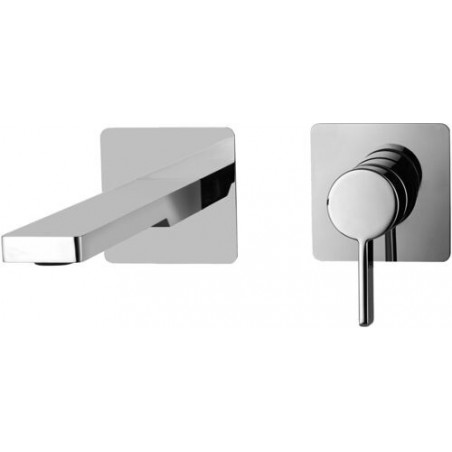 Paffoni Rock Bateria umywalkowa podtynkowa 150mm Chrom