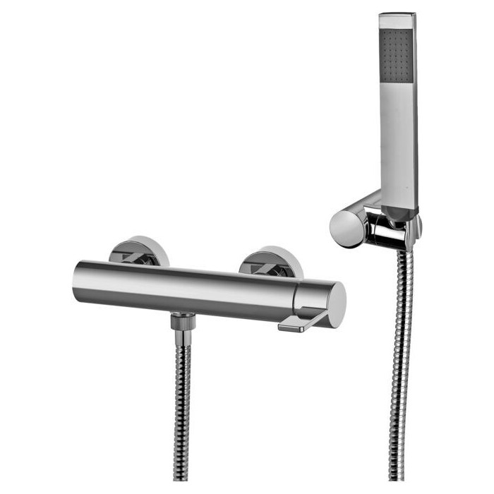 Paffoni Rock Bateria natryskowa ścienna Chrom