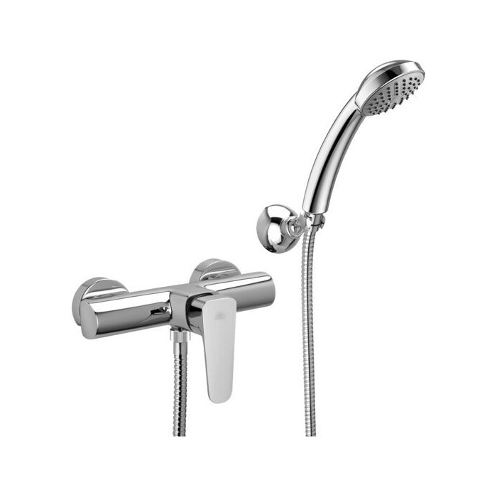 Paffoni Sly Bateria natryskowa ścienna Chrom