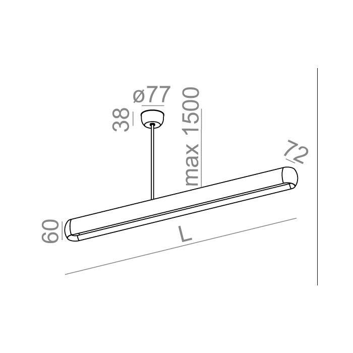 Aqform equilibra BALANS 148 LED zwieszana