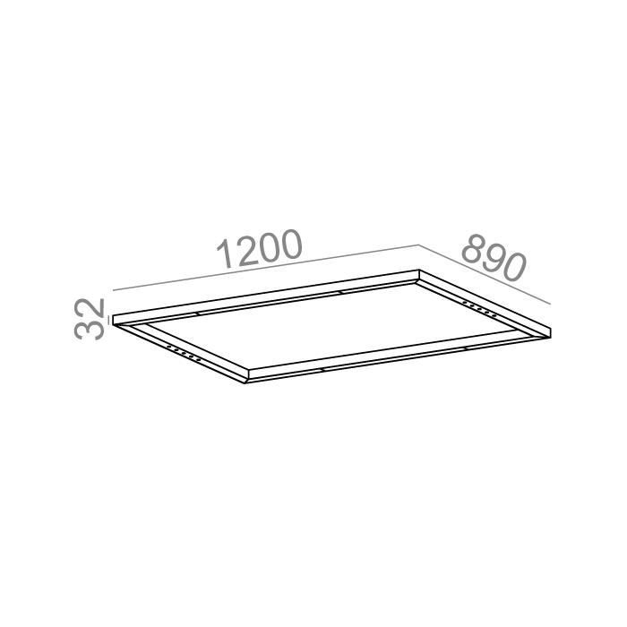 Aqform MIXLINE 120x89 RT LED natynkowy