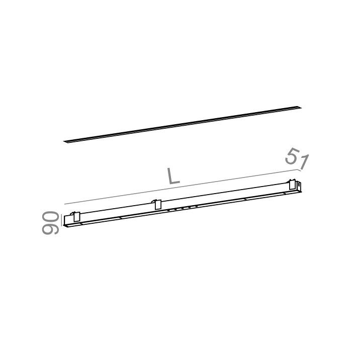 Aqform MIXLINE 167 INV LED wpuszczany
