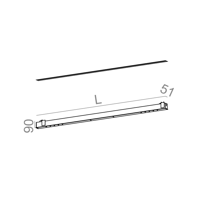 Aqform MIXLINE 188 LED wpuszczany