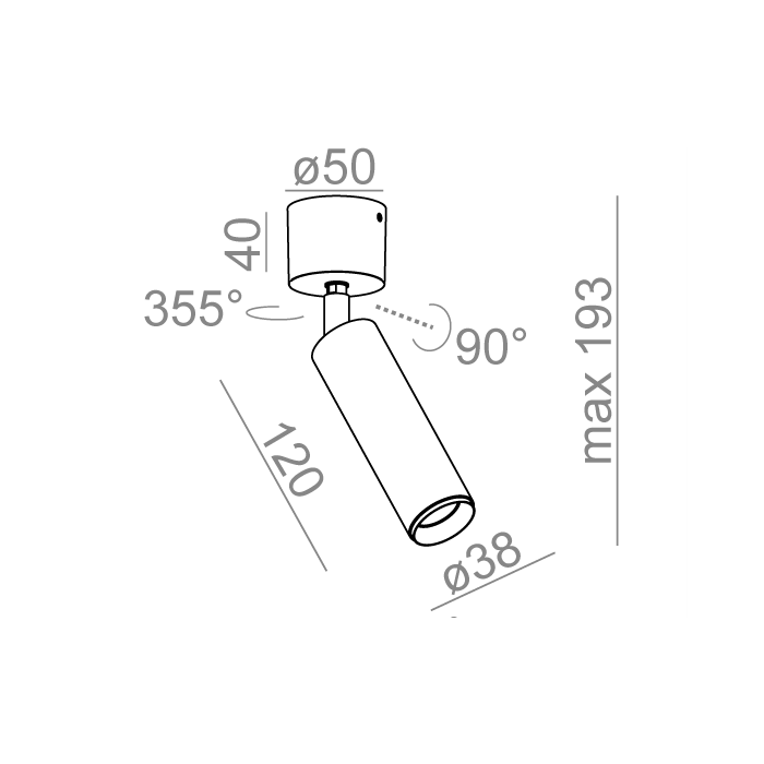 Aqform PET next mini LED reflektor