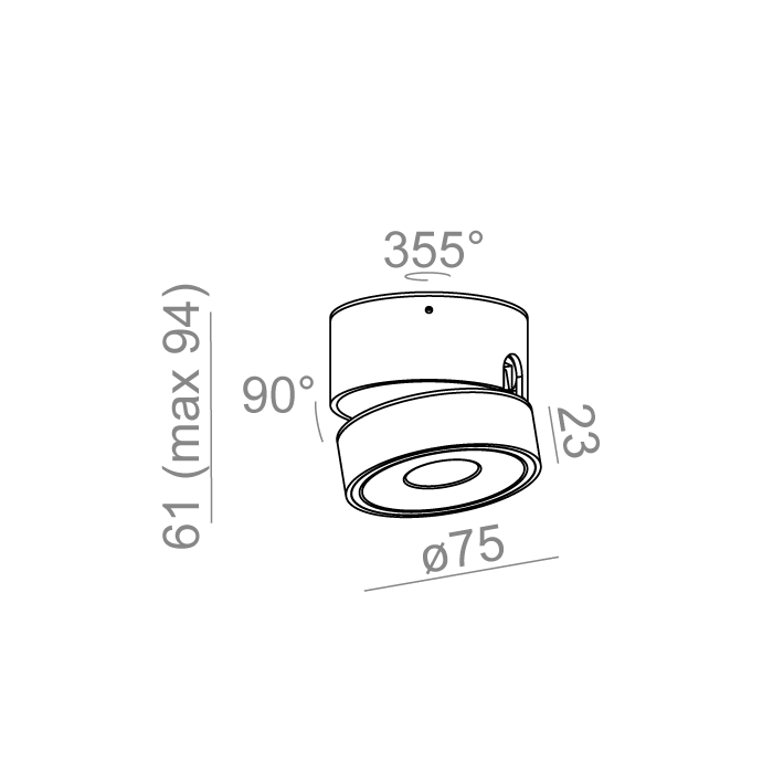 Aqform QRLED mini move lens 230V reflektor