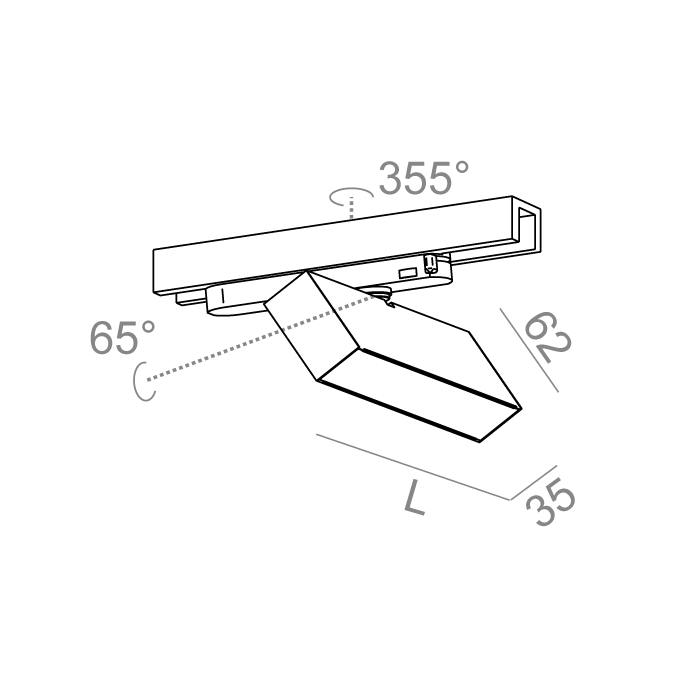 Aqform RAFTER 29 LED track
