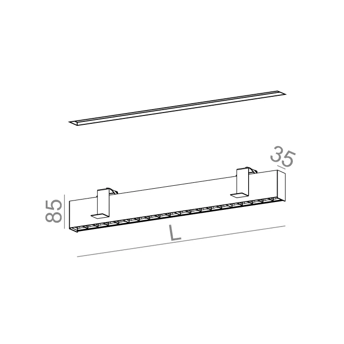 Aqform RAFTER points 27 LED wpuszczany
