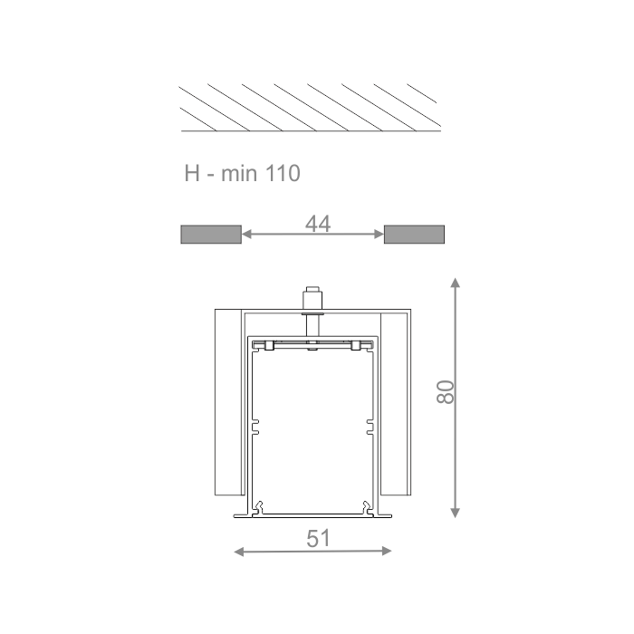 Aqform RAW mini LED wpuszczany