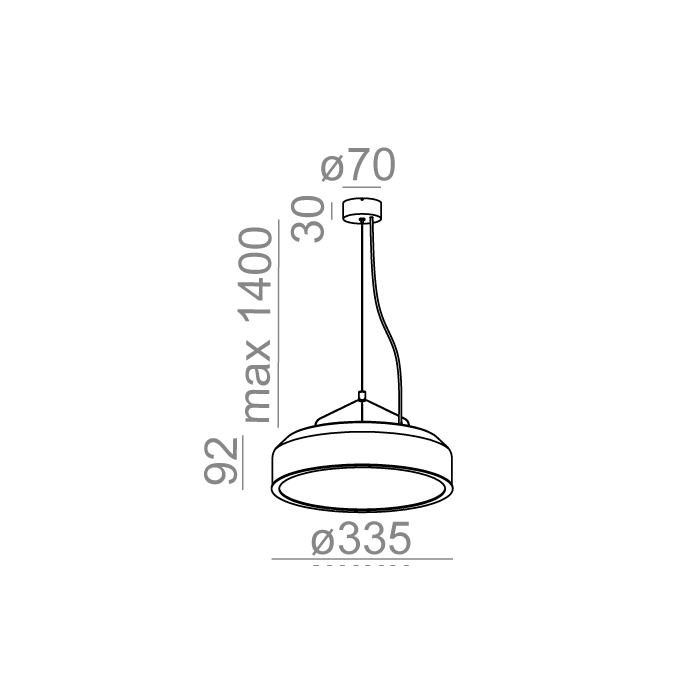 Aqform REVEL LED zwieszany