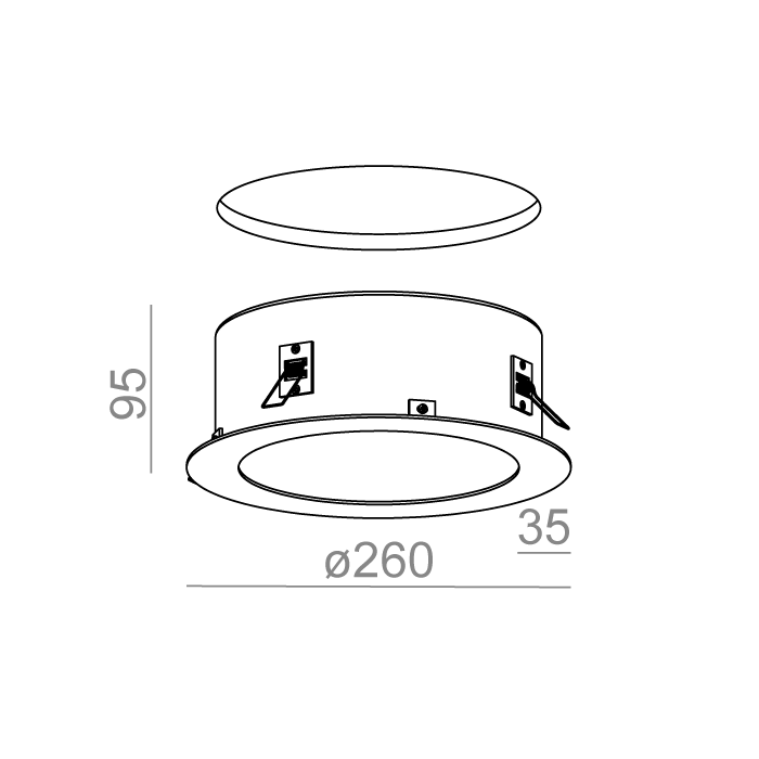 Aqform RING LED L830 wpuszczany