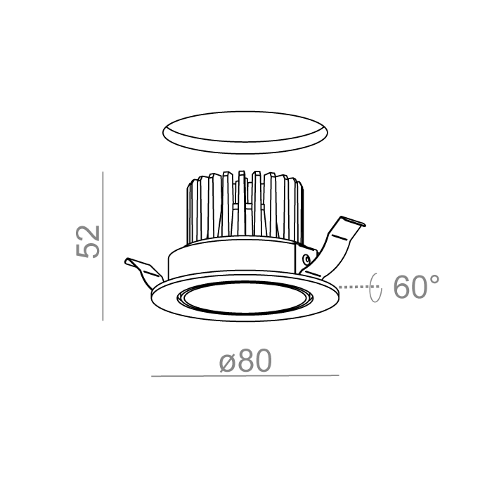 Aqform RING next 50 LED wpuszczany