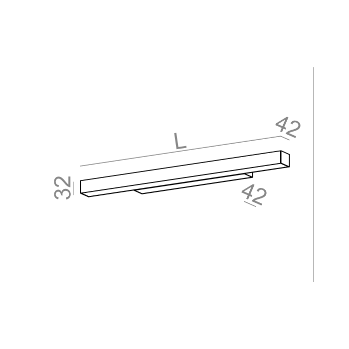 Aqform SET RAW mini 115 LED kinkiet