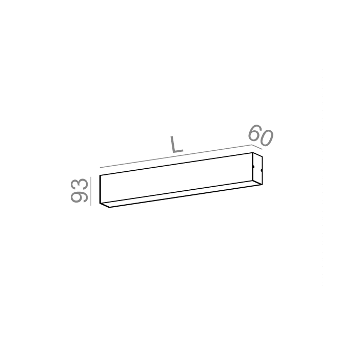 Aqform SET TRU 57 LED hermetic wall
