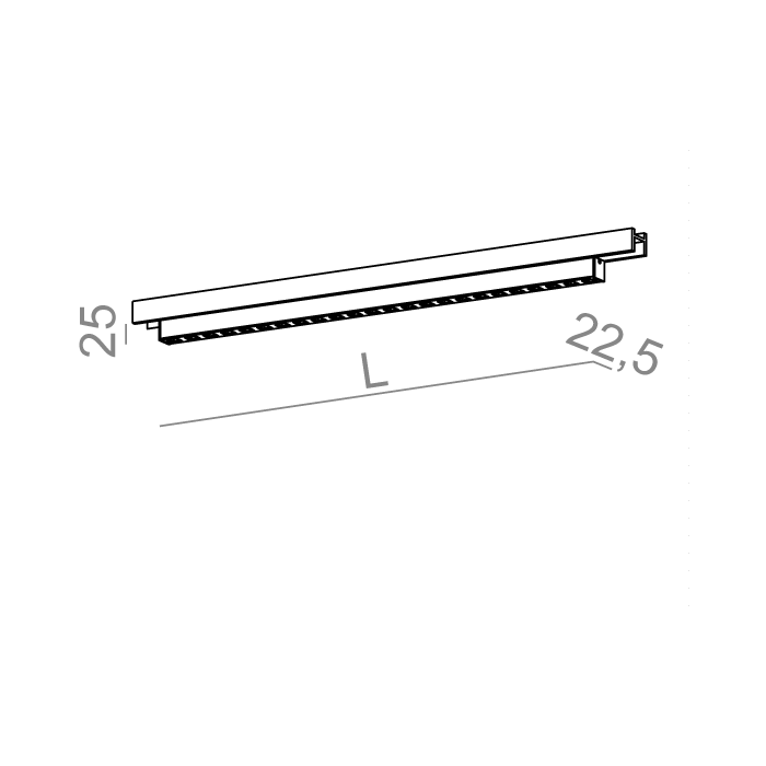Aqform SET TRU mini points 84 LED multitrack DALI
