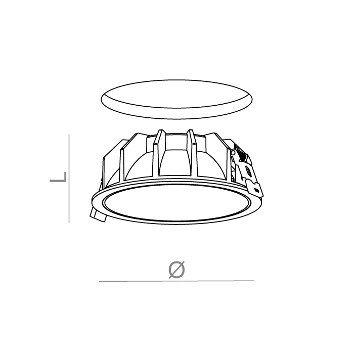 Aqform SIRCA 10 LED wpuszczana