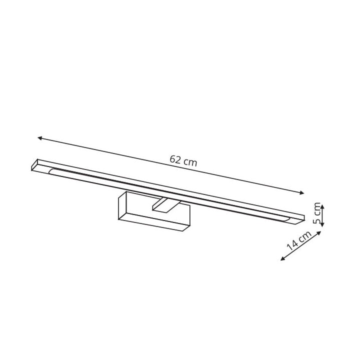 Kinkiet Isla bialy duzy z IP44 (GS-LWB-20W...