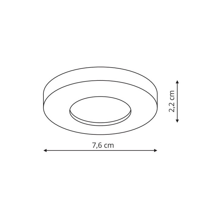 Oczko Lagos podtynkowe okrągłe nieruchome białe...