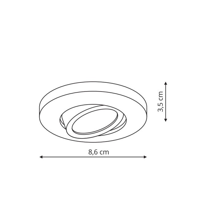 Oczko Lagos IP65 ruchome białe (LP-4425/1RM...