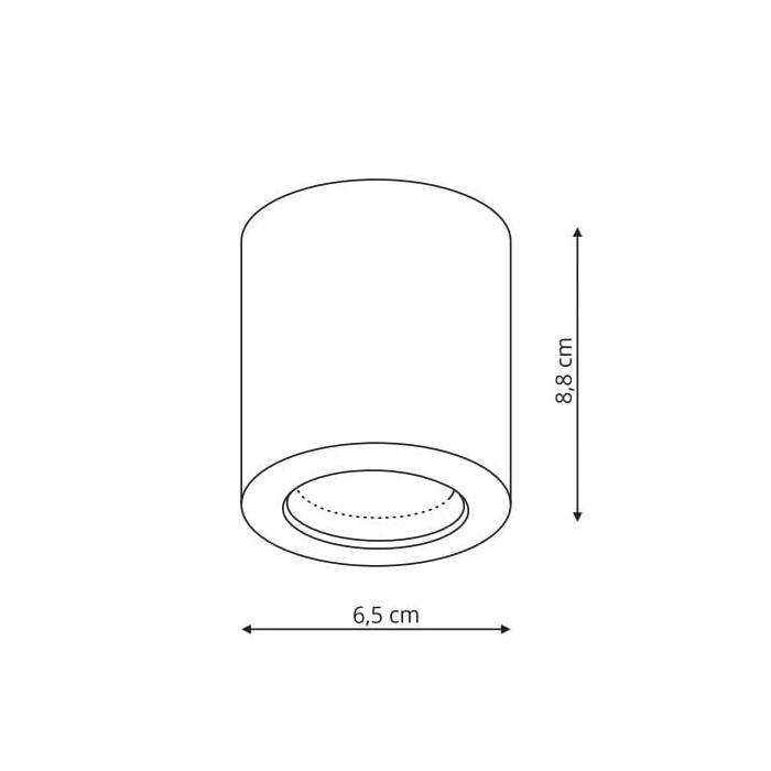 Oprawa Faro natynkowa czarna IP65(LP-6510/1SM...