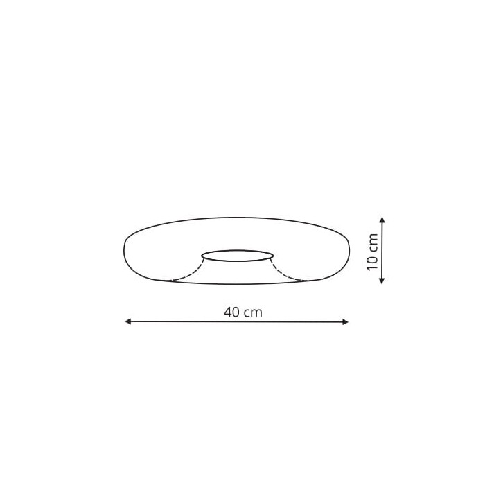 Plafon Aruba bialy 40cm z IP44 ( LP-2424/1C-40...