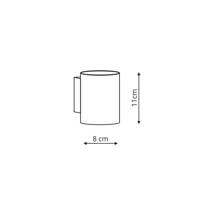 Kinkiet Oregon czarny/oty (LP-106/1W...