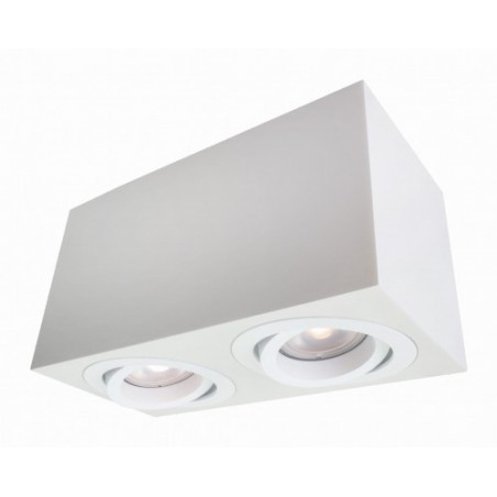Oprawa Lyon 2 natynkowa biala (LP-5881/2SM WH)-Light Prestige