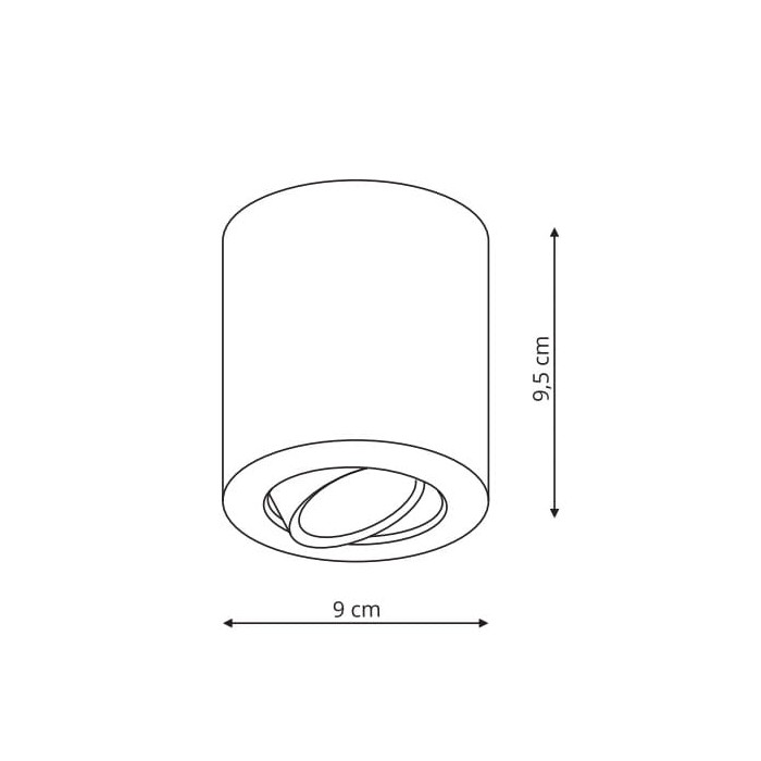 Oprawa Tulon natynkowa czarna (LP-5441/1SM...