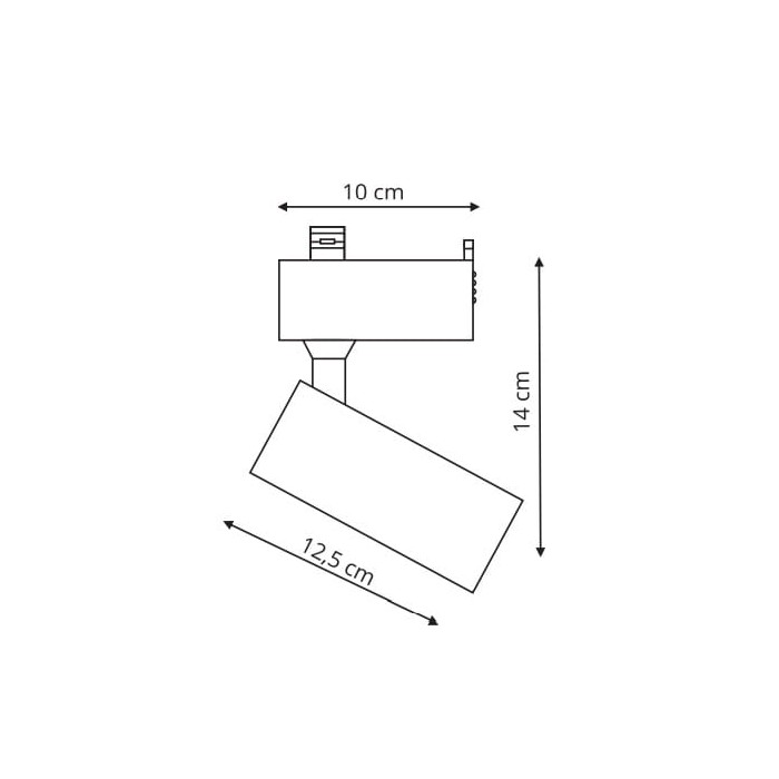 Reflektor Rocca 4000K  do szynoprzewodów czarny...