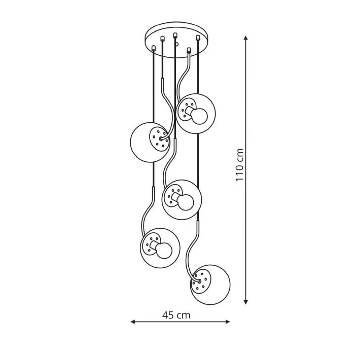 Wisca Hook 5 czarna (LP-125/5P BK)-Light Prestige
