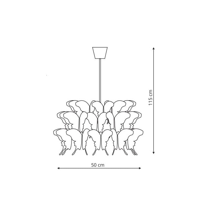 Wisca Farfalla 1 ciemny ró (LP-3439/1P dark...