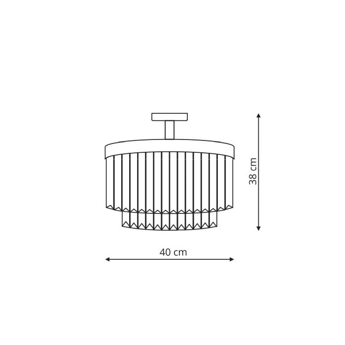 Plafon Vetro (LP-2910/4C)-Light Prestige