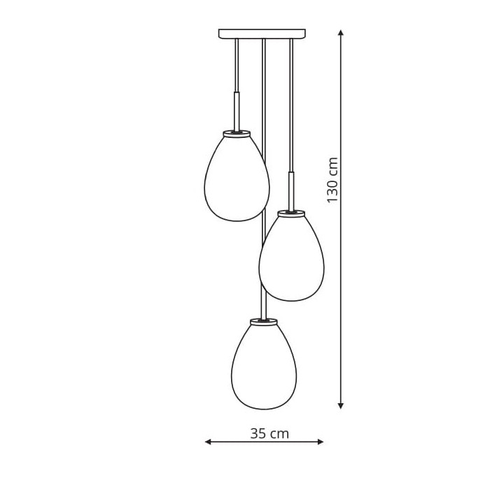Wisca Fondi 3 talerz  (LP-1214/3P)-Light Prestige